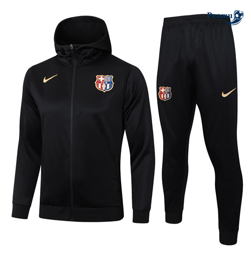 Prezzo Tuta Calcio - Giacca cappuccio Bambinocon Francia Barcellona Nero 2024-2025