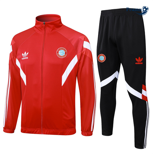 Promozionale Tuta Calcio - Giacca Bambino Bayern Monaco Rosso 2024-2025