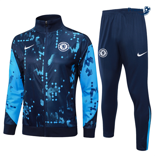 Nuovo Tuta Calcio - Giacca Bambino Chelsea blu reale 2024-2025