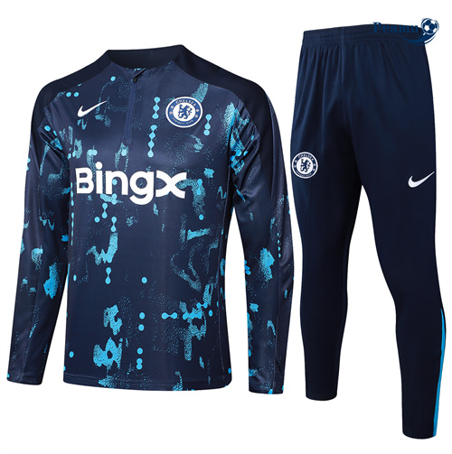 Saldi Tuta Calcio Bambino Chelsea blu reale 2024-2025