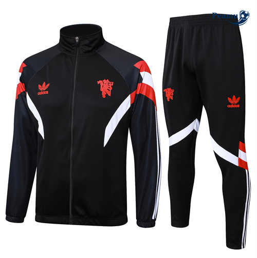 Acquistare Tuta Calcio - Giacca Bambino Manchester United Nero 2024-2025