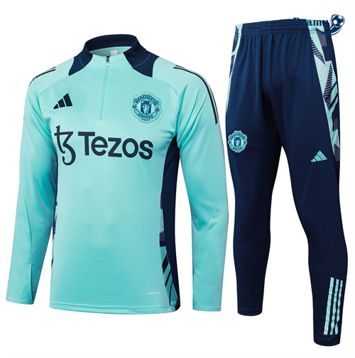 Shopping Tuta Calcio Bambino Manchester United verde chiaro 2024-2025