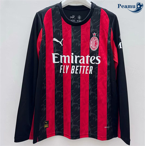 Maglia Calcio AC Milan Maillot Prima Manica lunga 2025-2026
