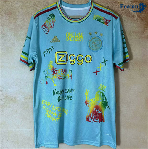 Maglia Calcio AFC Ajax light Blu Tablero de graffiti 2025-2026