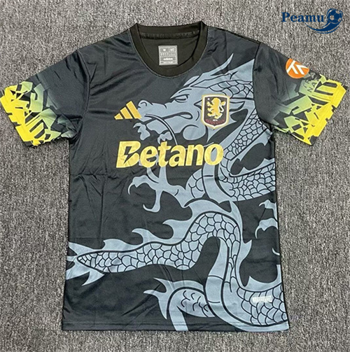 Maglia Calcio Aston Villa Training nero 2025-2026