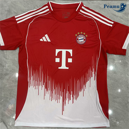 Maglia Calcio Bayern Monaco Prima Rosso 2025-2026