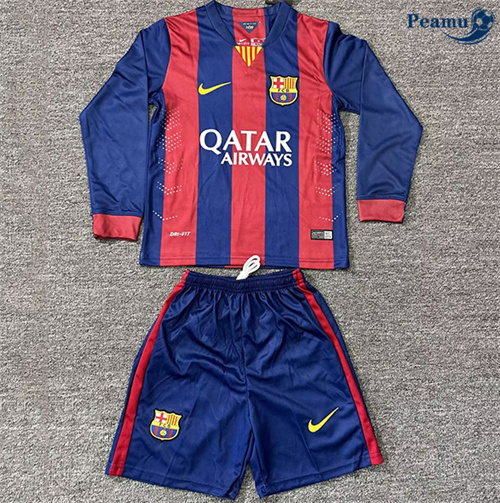 Classico Maglie Barcellona Bambino Maillot Prima Manica lunga 2014-15
