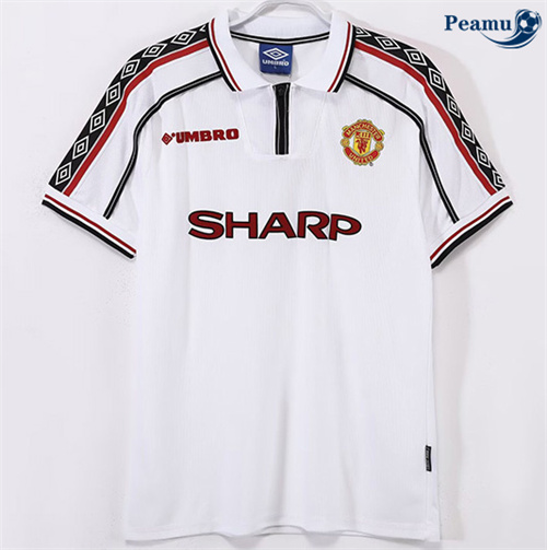 Classico Maglie Manchester United Bianco 1998-99