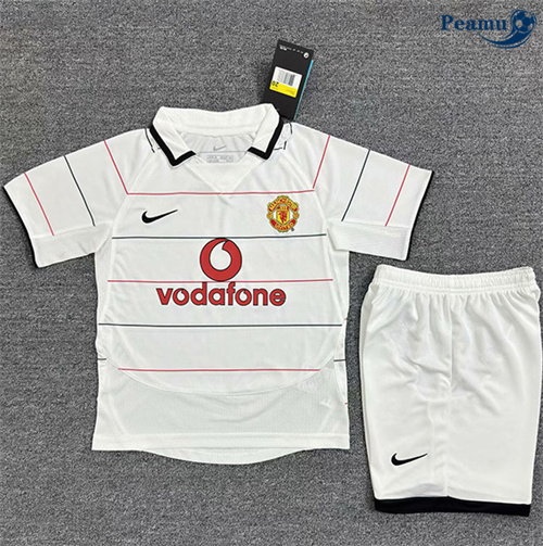 Classico Maglie Manchester United Bambino Bianco 2003-05