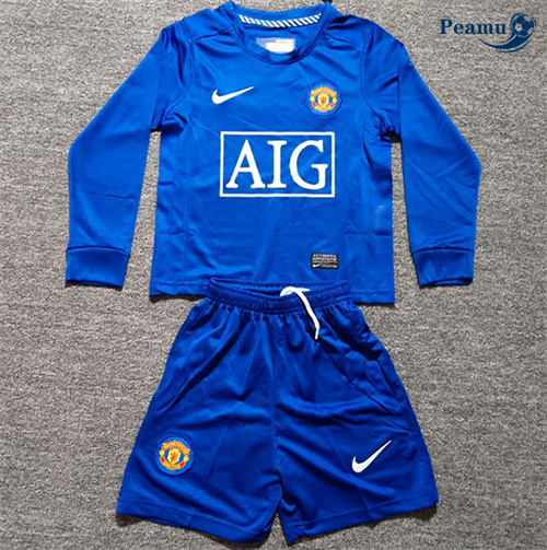 Classico Maglie Manchester United Bambino Maillot Seconda Manica lunga 2008-09