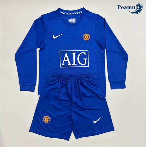 Classico Maglie Manchester United Bambino Maillot Terza Manica lunga 2007-08