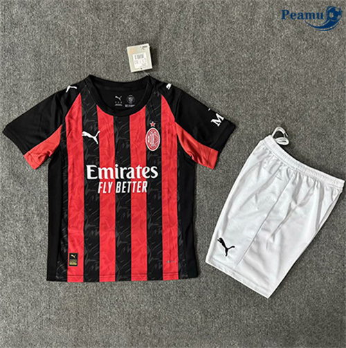 Maglia Calcio AC Milan Bambino Prima 2025-2026