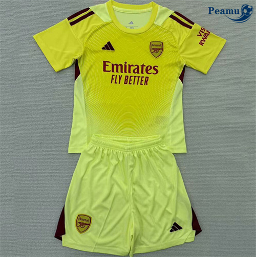 Maglia Calcio Arsenal Bambino Portiere Giallo 2025-2026