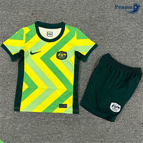 Maglia Calcio Australia Bambino Prima 2025-2026