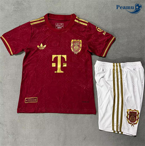 Maglia Calcio Bayern Monaco Bambino Rosso 2025-2026