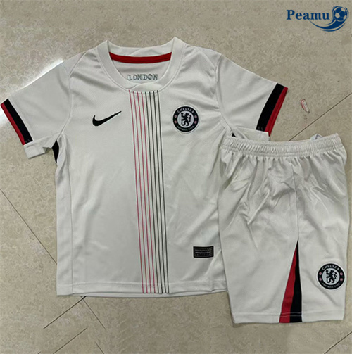 Maglia Calcio Chelsea Bambino Bianco 2025-2026