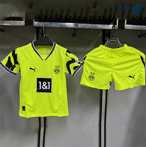 Maglia Calcio Dortmund Bambino Verde 2025-2026