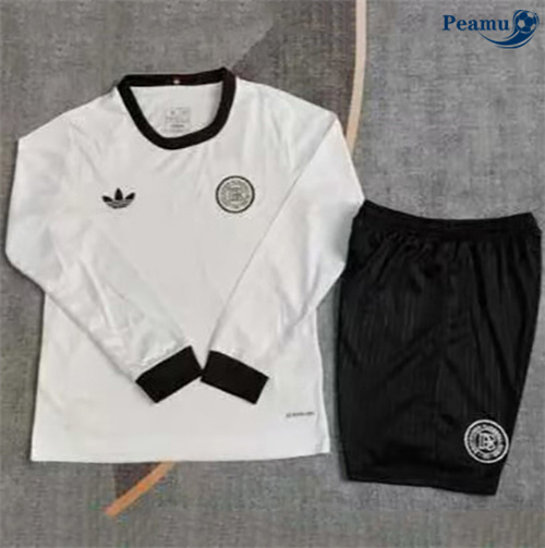 Maglia Calcio Alemania Bambino 120° anniversario Manica lunga Bianco 2025-2026