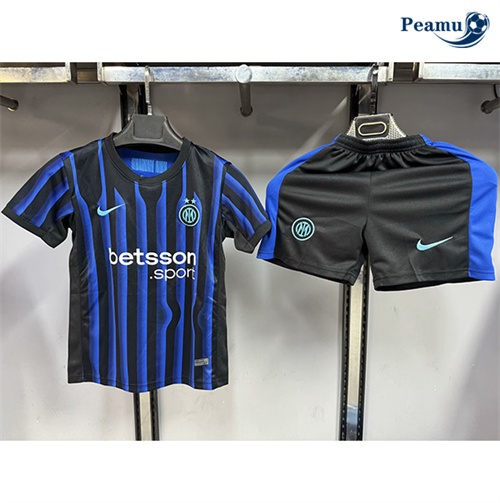 Maglia Calcio Inter Milan Bambino Prima 2025-2026