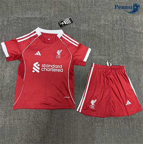 Maglia Calcio Liverpool Bambino Rosso 2025-2026