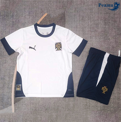 Maglia Calcio Portogallo Bambino Training Bianco 2025-2026