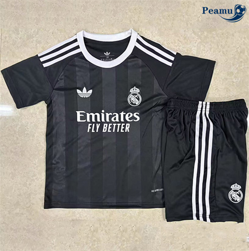 Maglia Calcio Real Madrid Bambino Portiere nero 2025-2026