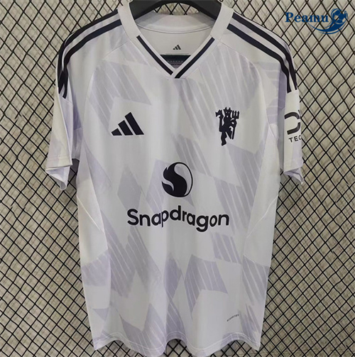 Maglia Calcio Manchester United Bianco 2025-2026