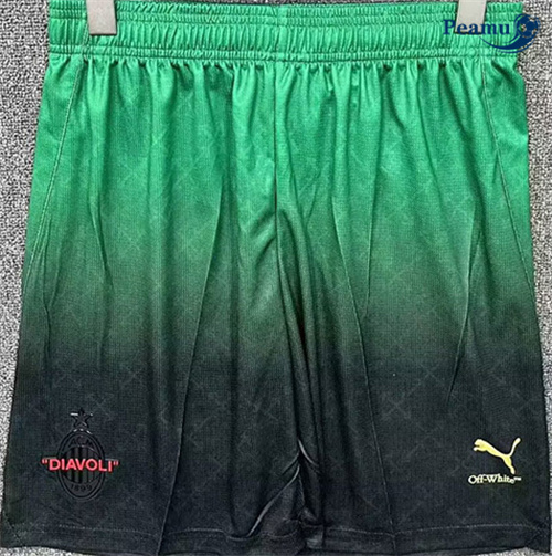 Maglia Calcio AC Milan Pantaloncini Maillot marca compartida Verde 2025-2026