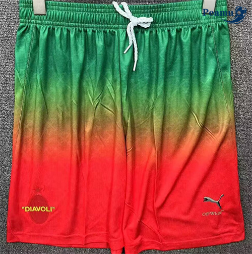 Maglia Calcio AC Milan Pantaloncini Maillot marca compartida Rosso 2025-2026