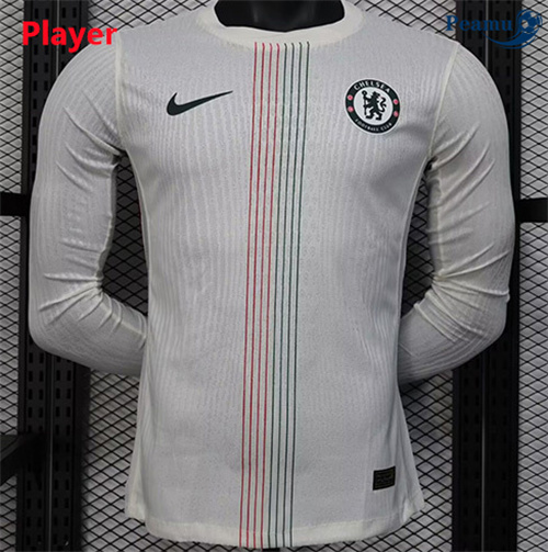 Maglia Calcio Player Chelsea Manica lunga Bianco 2025-2026