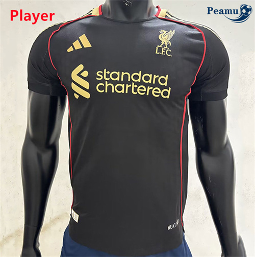 Maglia Calcio Player Liverpool nero 2025-2026