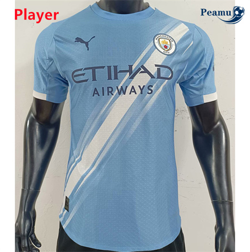 Maglia Calcio Player Manchester City Blu 2025-2026