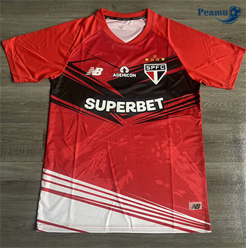 Maglia Calcio Sao Paulo Training Rosso 2025-2026