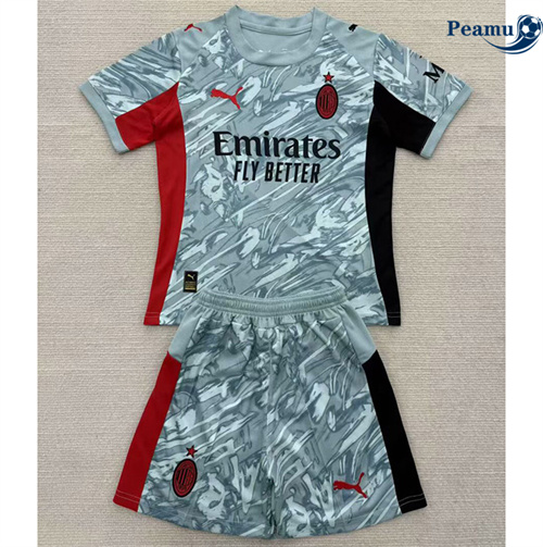 Maglia Calcio AC Milan Bambino Portiere Blu 2025-2026