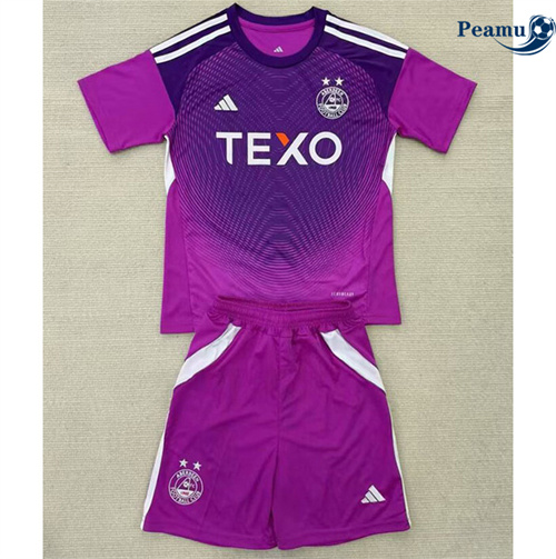 Maglia Calcio Aberdeen FC Bambino Viola 2025-2026