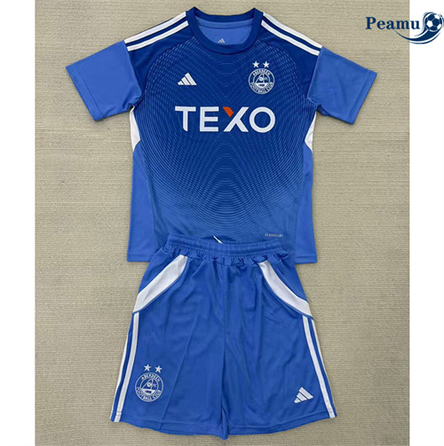 Maglia Calcio Aberdeen FC Bambino Portiere Blu 2025-2026