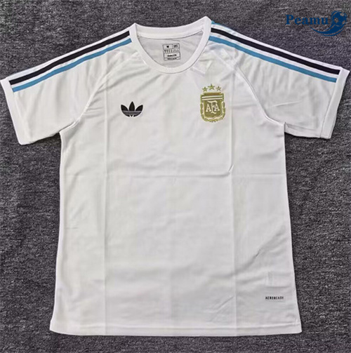 Maglia Calcio Argentina Formazione Bianco 2025-2026