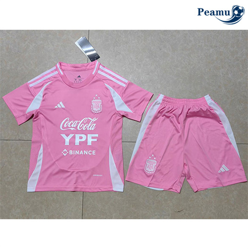Maglia Calcio Argentina Bambino Rosa 2025-2026