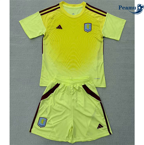 Maglia Calcio Aston Villa Bambino Portiere Giallo 2025-2026