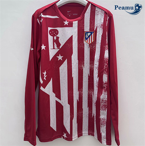 Maglia Calcio Atletico Madrid Manica lunga Rosso 2025-2026