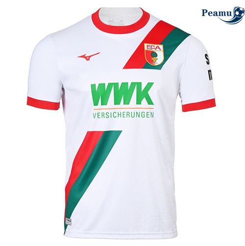 Maglia Calcio FC Augsburg Prima Bianco 2025-2026