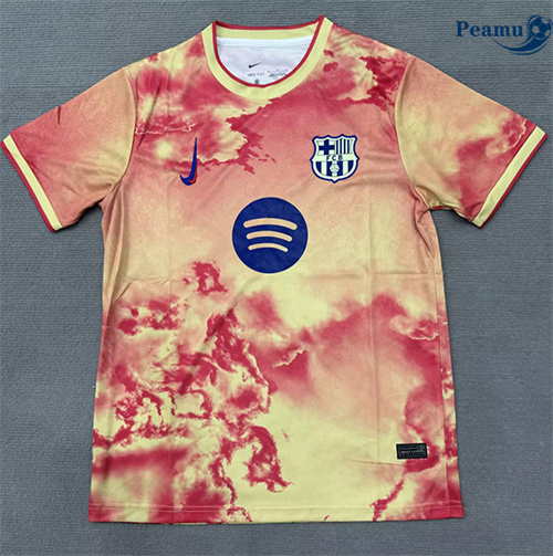 Maglia Calcio Barcellona Arancia/Rosso 2025-2026