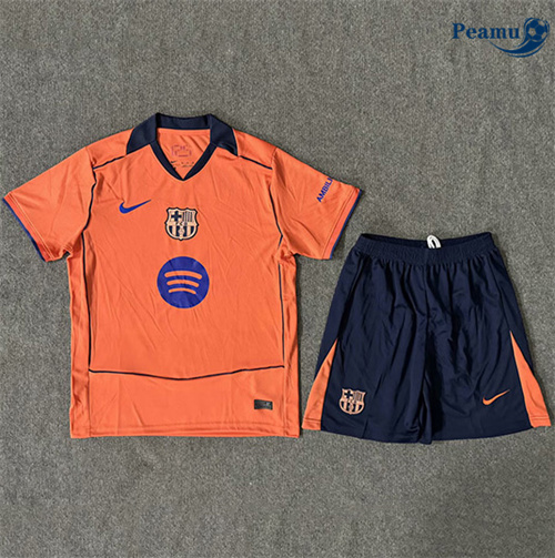 Maglia Calcio Barcelona Bambino Naranja 2025-2026