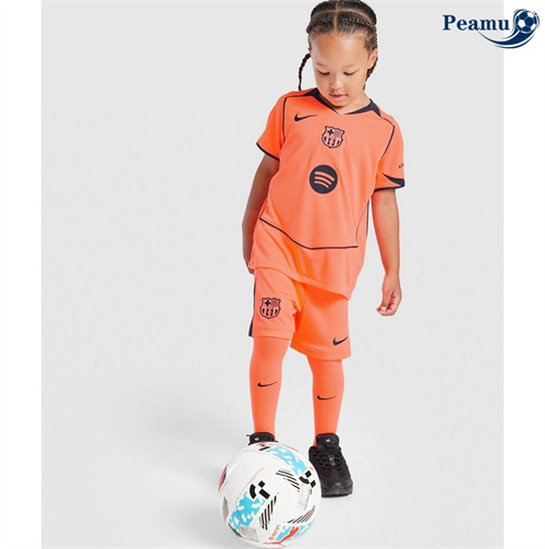 Maglia Calcio Barcelona Bambino Terza Naranja 2025-2026