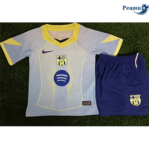 Maglia Calcio Barcellona Bambino 2025-2026 Blu