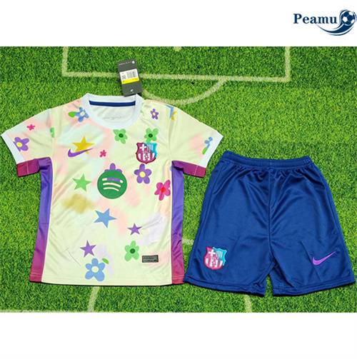 Maglia Calcio Barcellona Bambino Checkered Plate 2025-2026
