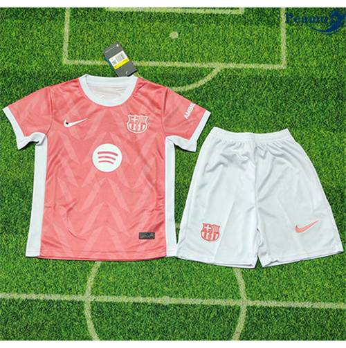 Maglia Calcio Speciale Barcellona Bambino Rosa 2025-2026