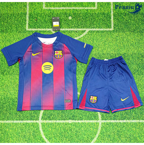 Maglia Calcio Barcellona Bambino Prima 2025-2026