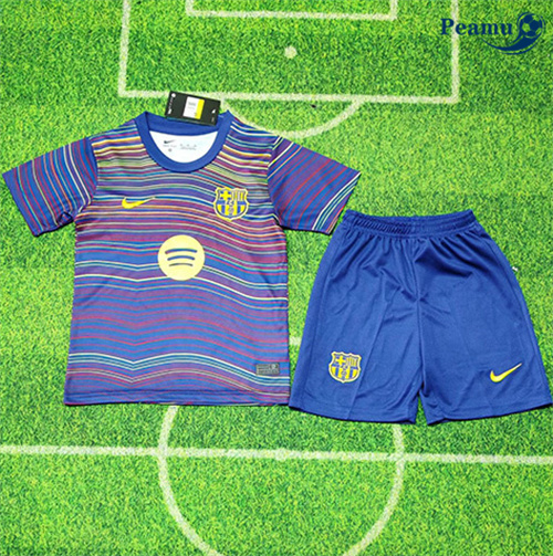 Maglia Calcio Barcellona Bambino Speciale Blu 2025-2026