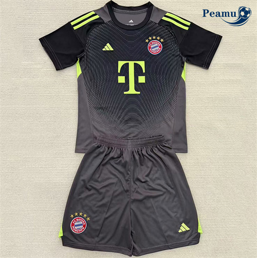 Maglia Calcio Bayern Múnich Bambino Portiere nero 2025-2026